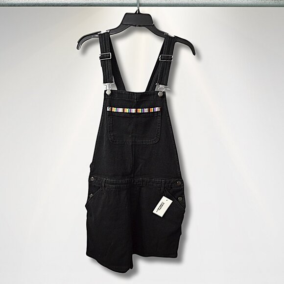 Sonoma Community Adult Unisex Short Overalls–Casual Denim Summer Outfit–Size S - Picture 2 of 11